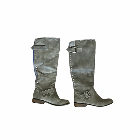 Mossimo Supply Co. Shoes - 3/$20 NIB Mossimo Kayce Grey Riding boots 6.5